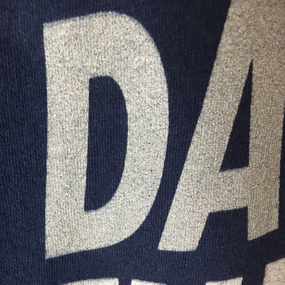 ANVIL DAD-THE MAN-THE MYTH-THE LEGEND-Ombre Screen Print Blue T-Shirt-Medium - Picture 5 of 8